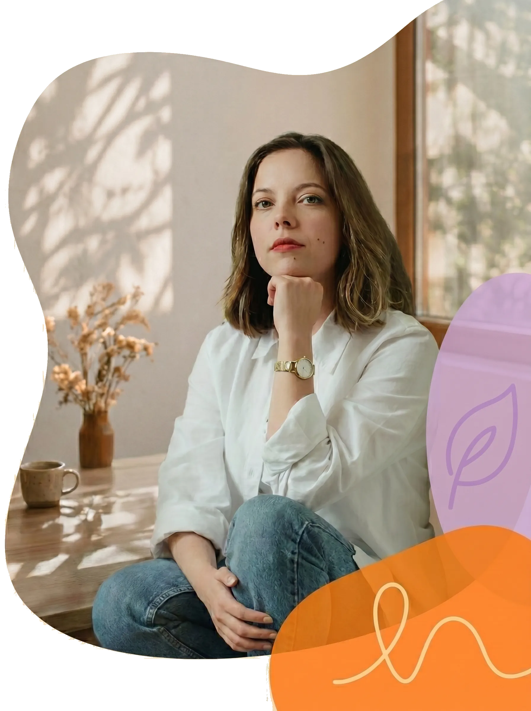 Camila Pérez en un momento de introspección